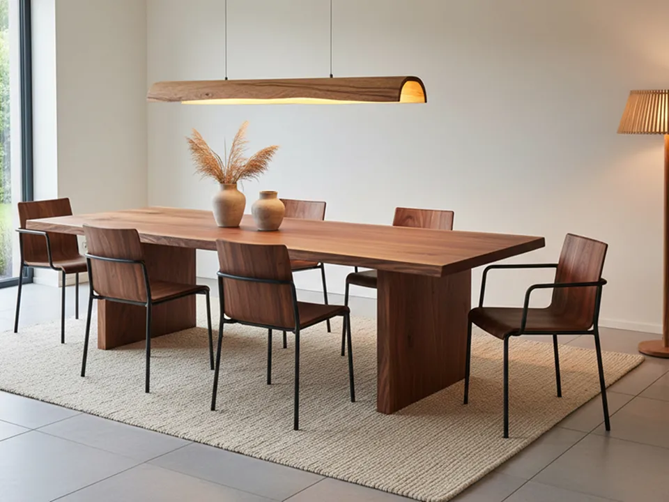 天然無垢の天板。